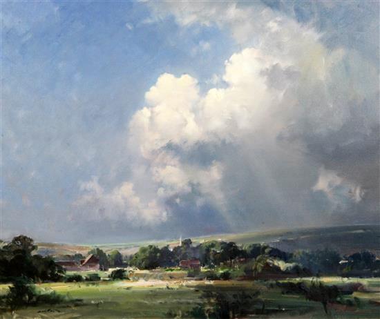 § Frank Wootton (1911-1998) Storm clouds over Berwick 25 x 30in.